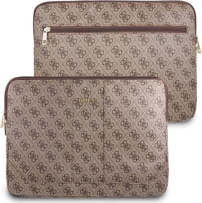 Guess 4G Uptown Laptop Sleeve - Geschikt voor o.a. Notebooks (13") - Bruin