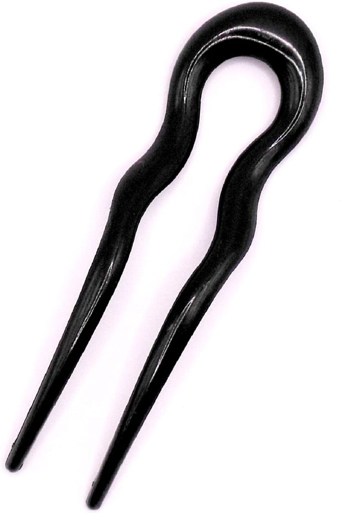 Haarpin zwart - lengte 13 cm / breedte 4 cm