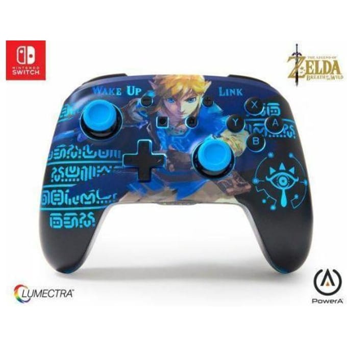 PowerA verbeterde draadloze controller voor Nintendo Switch met Lumectra - Wakker worden, Link - Wireless Controller - Nintendo Switch