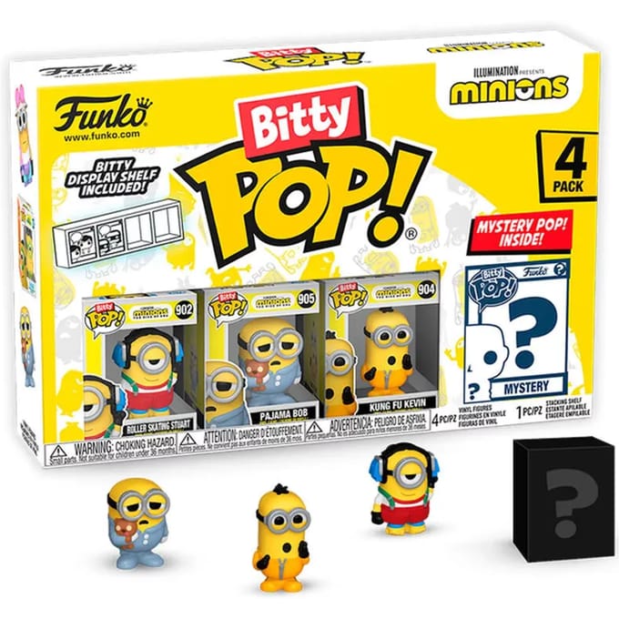 Funko Pop! Bitty - Minions 4-pack: Roller Skating Stuart