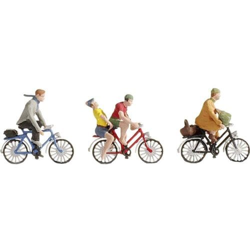 NOCH 15898 H0 Fietsers figuren Geverfd, Staand