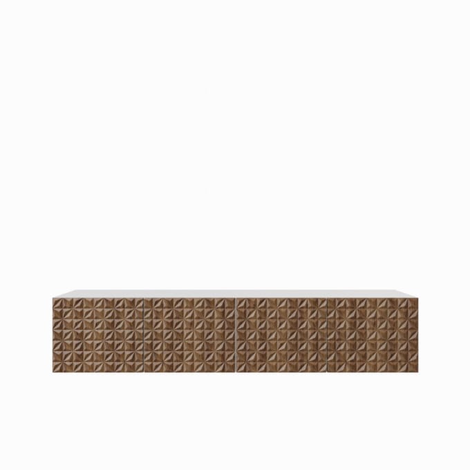 TV-kast Cali 200 (2x100) cm (wit + catania)