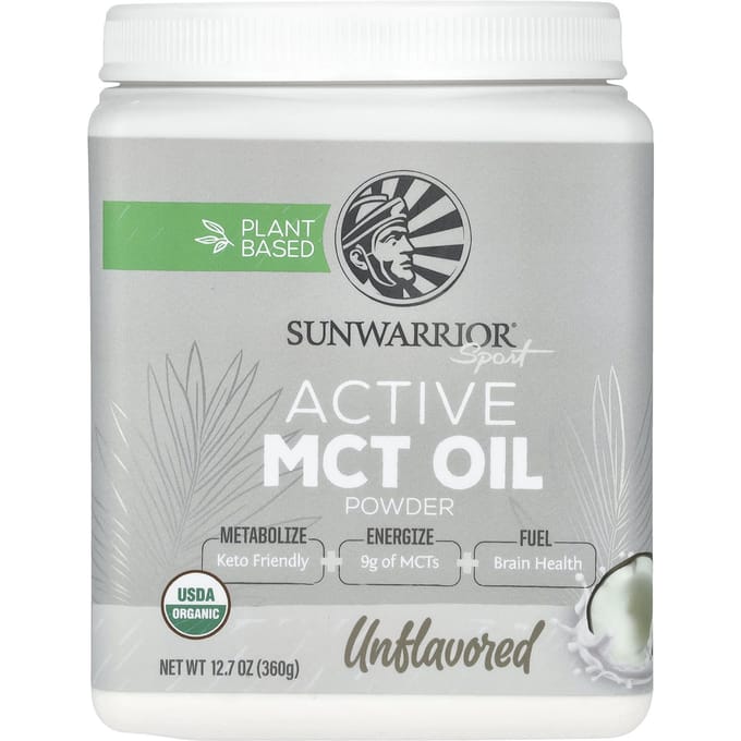Sunwarrior, Sport, Poudre d'huile MCT activée, sans saveur, 12,7 oz (360g)
