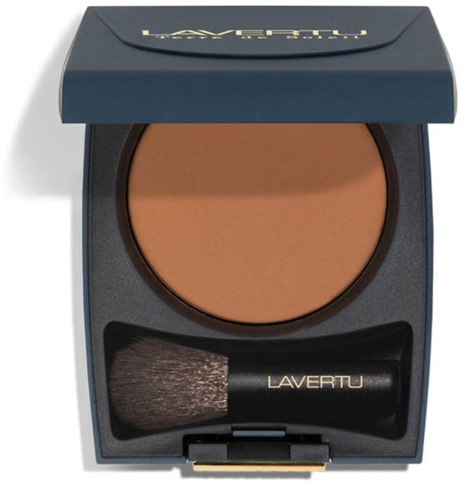 LAVERTU Terre de Soleil Bronzer - 02 Medium - 99% Natuurlijk - Inclusief spiegel en kwast
