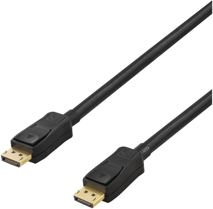 Deltaco DP-4200, 20 m, DisplayPort, DisplayPort, Mannelijk, Mannelijk, 3840 x 2160 Pixels