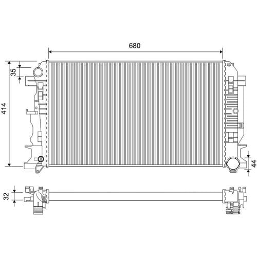 Radiator, motorkoeling VALEO 701475