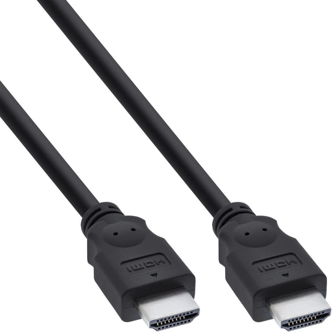 InLine® HDMI-kabel, HDMI High Speed, stekker/stekker, zwart, 7,5m