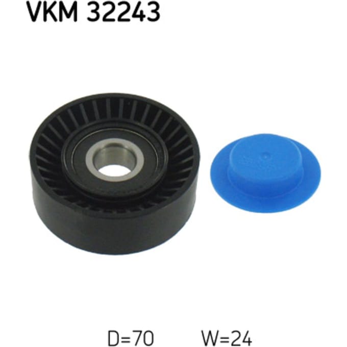 Rondsel/geleiderpoelie, V-riem SKF VKM 32243