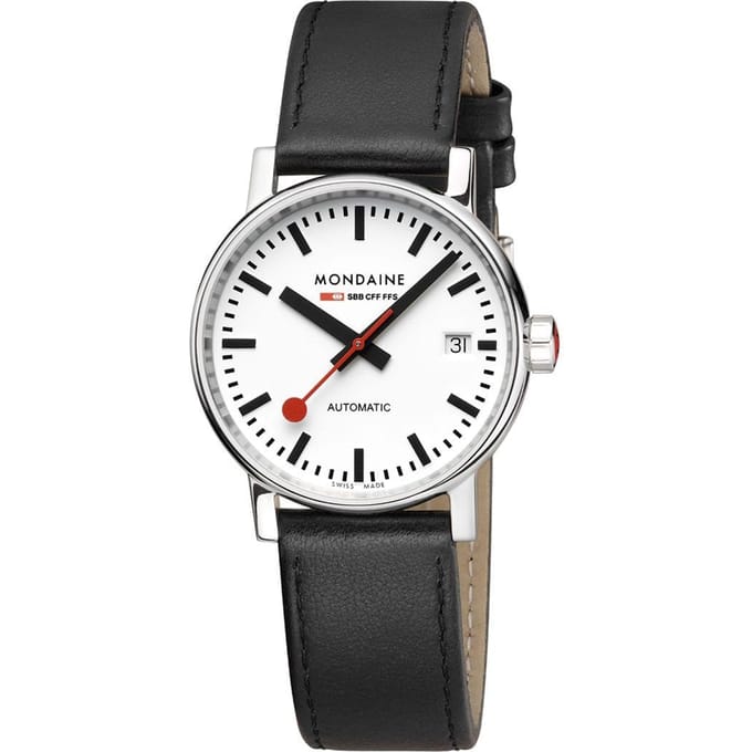 Mondaine MSE.35610.LBVEvo2 Automatisch Druivenleer