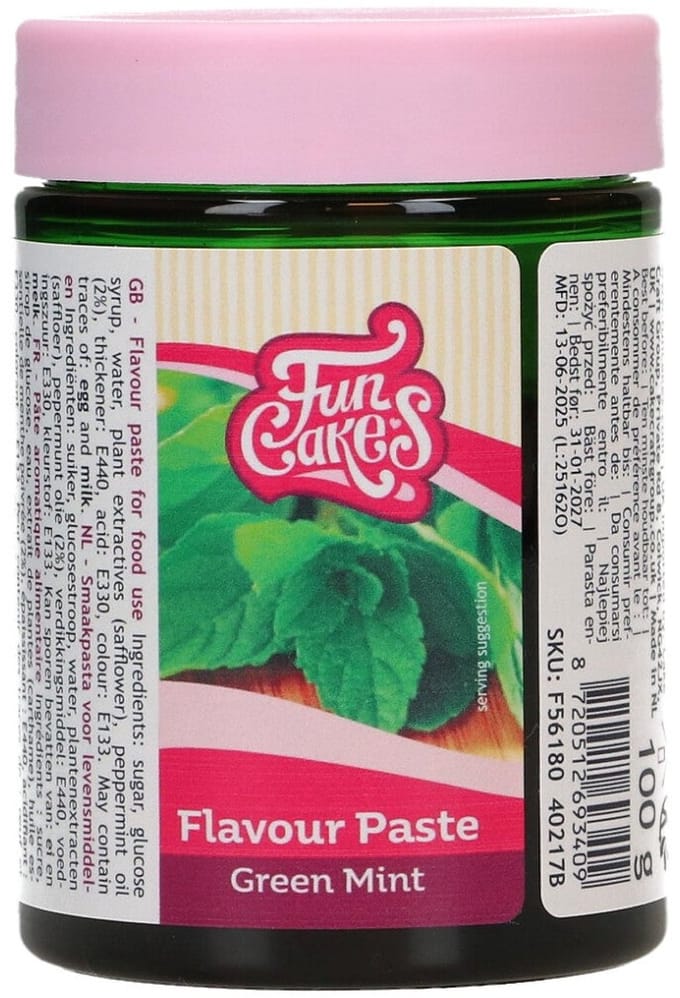 FunCakes Smaakpasta - Aroma - Groene Munt - 100g