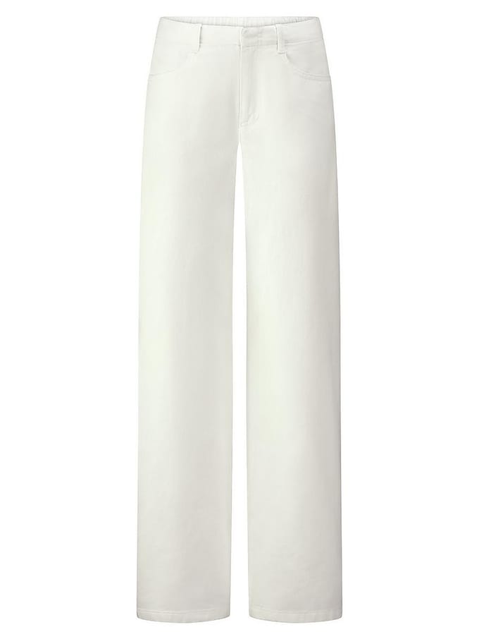 Wide Fit-jeans Van Peter Hahn wit