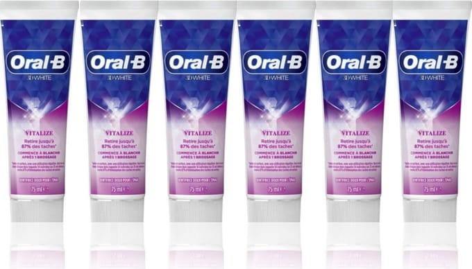 Oral B Tandpasta - 3D White Vitalize - 6 x 75 ml