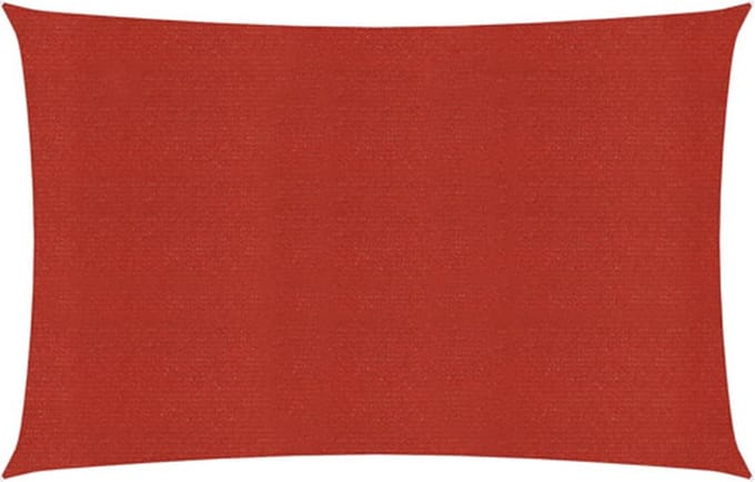 vidaXL - Zonnezeil - 160 - g/m² - 5x7 - m - HDPE - rood