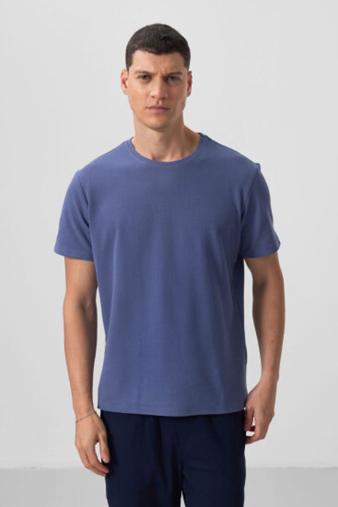 Heren Regular Fit Crew Neck T-shirt