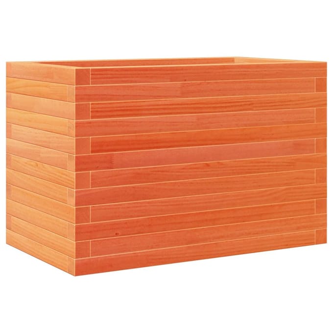 vidaXL - Plantenbak - 70x40x46 - cm - massief - grenenhout - wasbruin