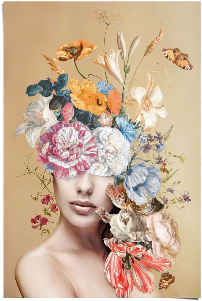 Poster Bloemrijk - 91,5 x 61 - Papier - REINDERS