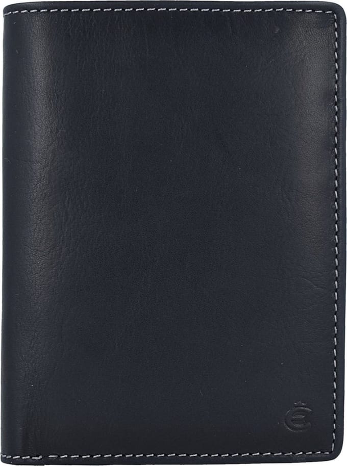 Esquire Leren Portemonnee Dallas Wallet High Black Zwart