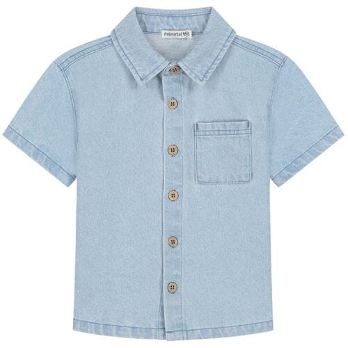Prénatal peuter blouse Light Blue Denim 116 heren