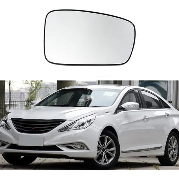 Rechterspiegelglas Verwarmd met steun voor Hyundai Sonata 8th 2011 2012 2013 2014 white