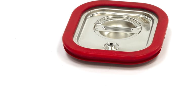 Gastronorm Deksel - 1/6 GN - RVS - Luchtdicht Rubber