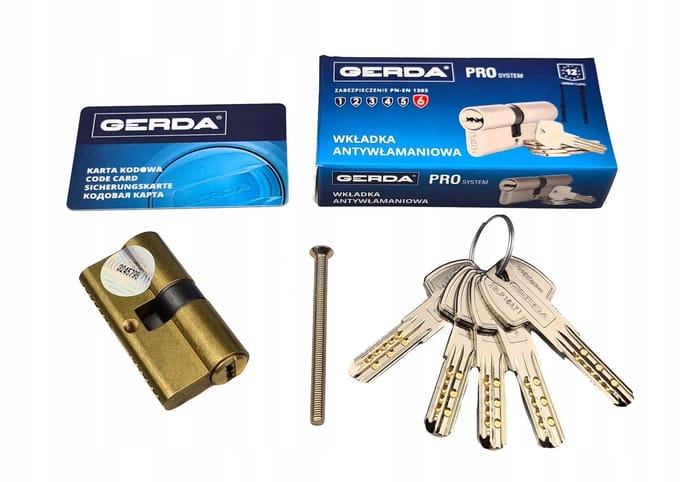 Gerda Pro Systeem Cilinder 30/30 Messing - Beschermingsklasse 6