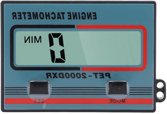 Digitale Toerenteller - Motor Meter - Motoren Monitoren - Waterdicht Ontwerp - LCD Display - Zwart