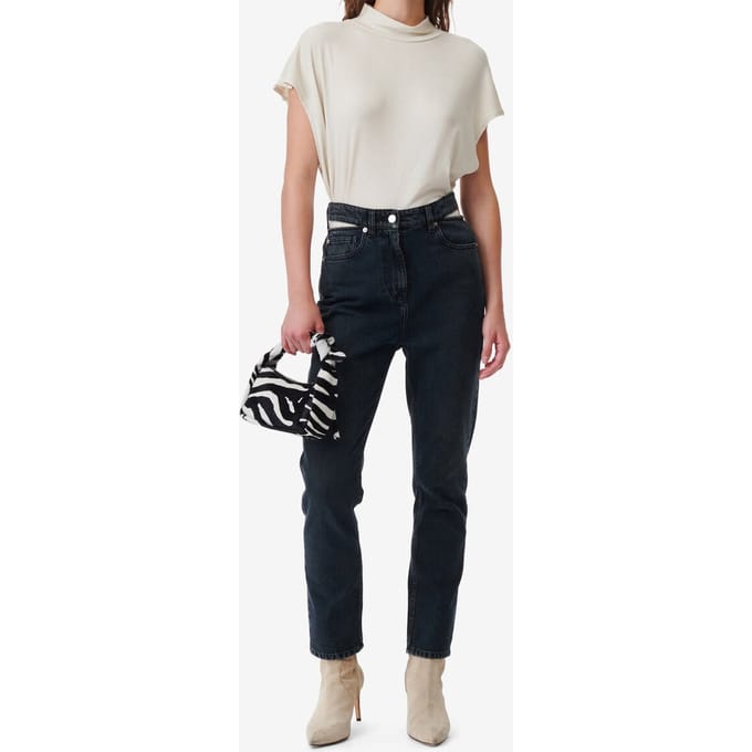 IRO Paris Touro Trouser Blue Black Used Größe: 25 | Straight Jeans Outlet | Damen | Schwarz
