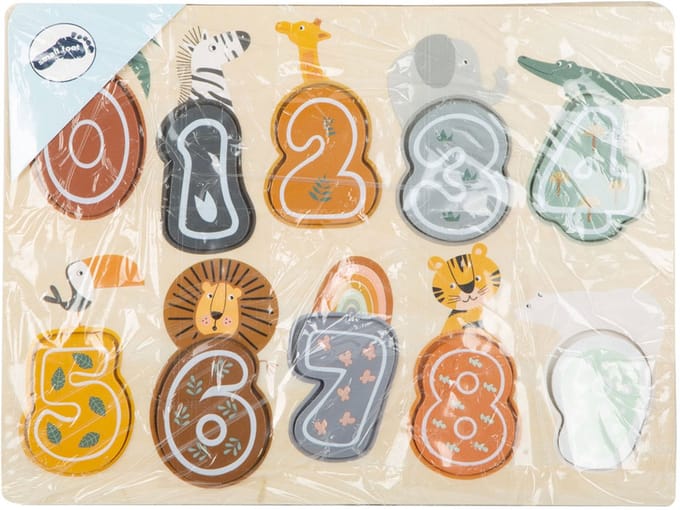 Small Foot - Wooden Figure Puzzle Safari