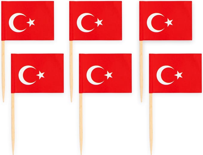 50x Cocktailprikkers Turkije - Hapjes Cocktail Tapas Zomer Terras