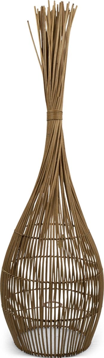 rotan vloerlamp 110cm (incl. elec. snoer)