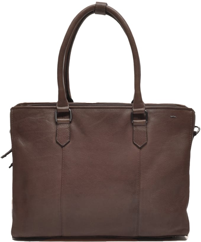 Berba | Lucca | Werktas | Businesstas | 15,6 inch laptop | Dames | Donkerbruin | Leer |