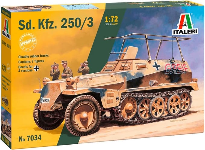 Schaalmodel Militair Voertuig Sd.Kfz. 250/3 - 1:72 Modelbouw Set