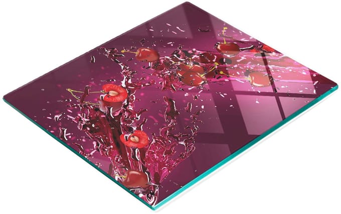 Gehard multifunctioneel decoratief bord van glas voor kersensap, 60x52 cm