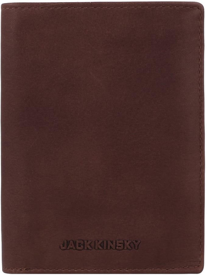 Jack Kinsky Aruba Portemonnee RFID-bescherming Leer 12.5 cm - Jongens - Horizontaal - braun
