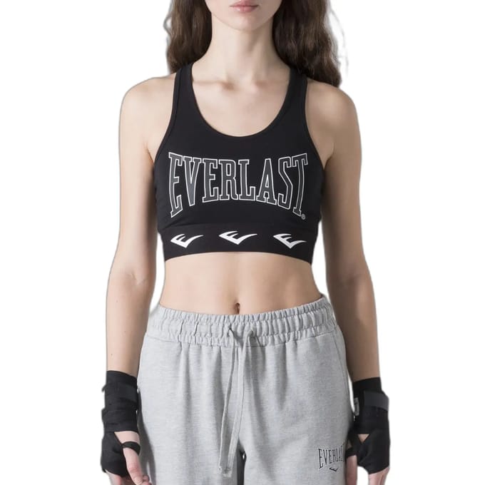 Everlast Jersey Stretch Logo Top Zwart M