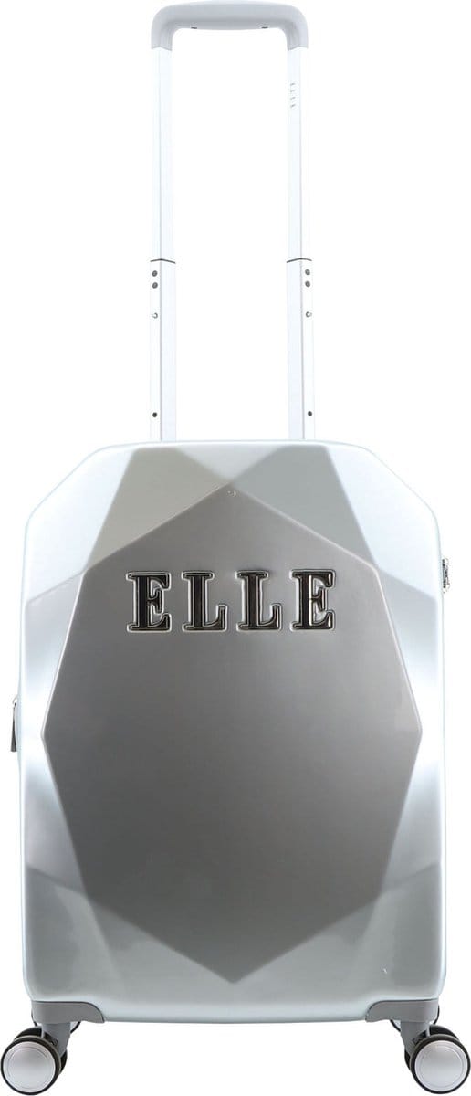ELLE Diamond Harde Handbagage Koffer 56.5 cm - Small - Zilver - Zilver / Small