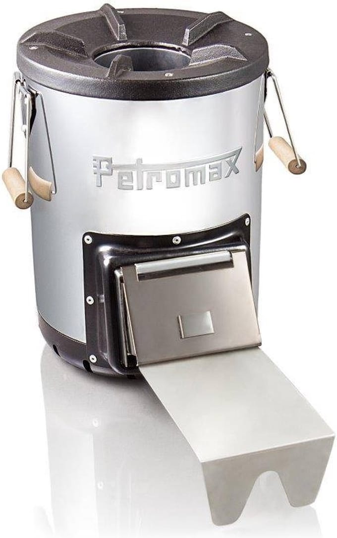 Petromax Rocket Stove RF33 – Efficiënte houtgestookte buitenkooktoestel met gietijzeren kookplaat