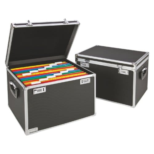 Leitz Grote Opbergkoffer A4 - Voor 30 Hangmappen - Aluminium - Zwart