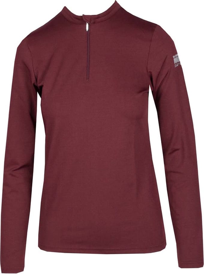 Mondoni Active Trainingsshirt Longsleeve - Maat: M - Bordeaux - Polyester