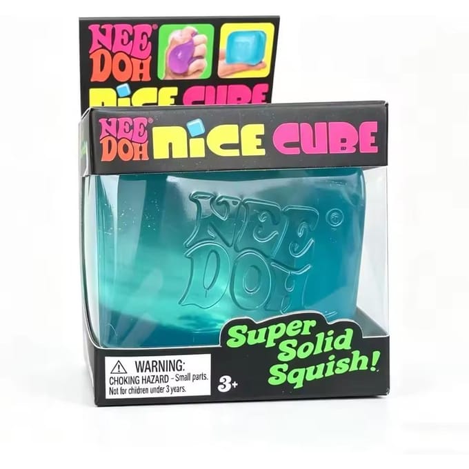 Needoh Nice Cube Sensorische Stressverlichter Fidget Tool voor Angst & Focus Bureau Sensorische Kubus voor Volwassenen & Kinderen