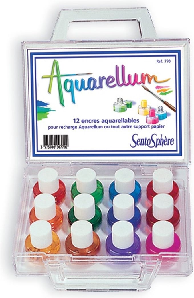 SentoSphère Aquarellum Mini Waterverf Koffer 12x5 ml