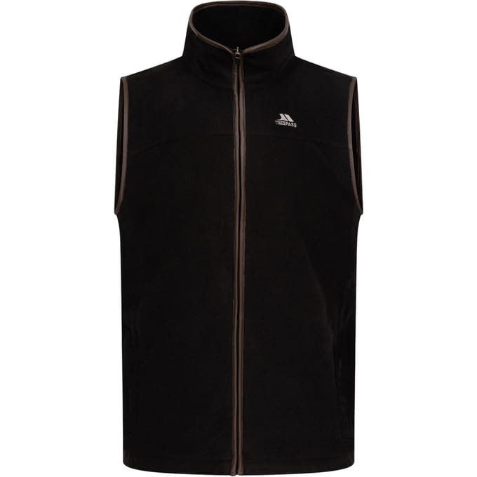 Trespass Mannen Bernary Fleece Vest (Zwart)