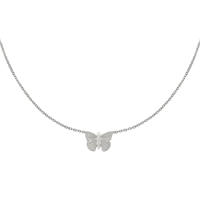 Yehwang - Ketting - Vlinder - Butterfly - Zilver - Necklace
