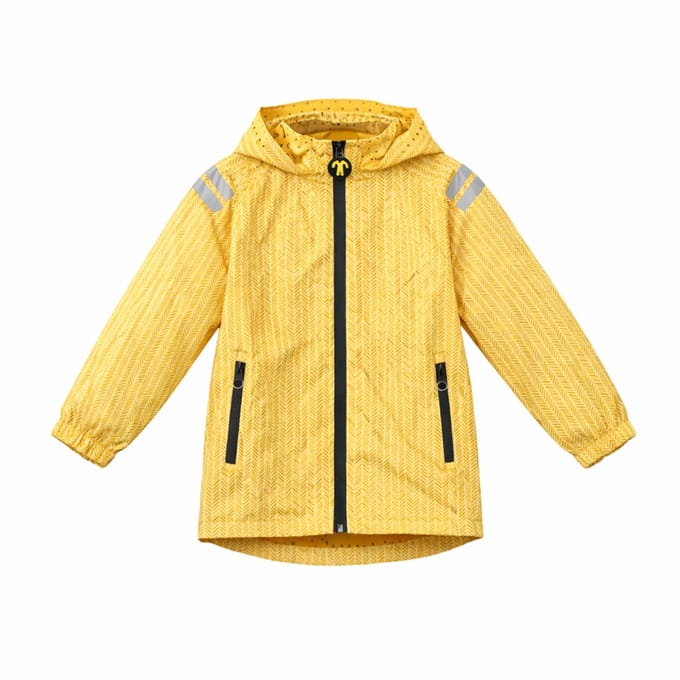 Ducksday - Regenjas voor kinderen - Yellow falcon - 122/128 -VALT GROOT
