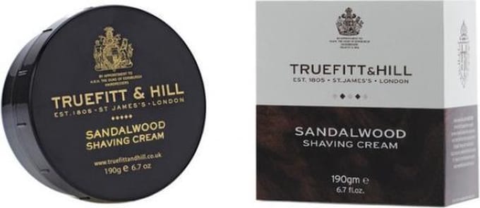 Truefitt & Hill scheercreme - Sandalwood - 190gram