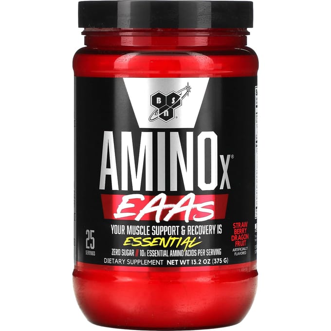 BSN, AminoX, EAA, Gain et Récupération Musculaire, Saveur Fraise Fruit du Dragon, 13,2 oz (375 g)