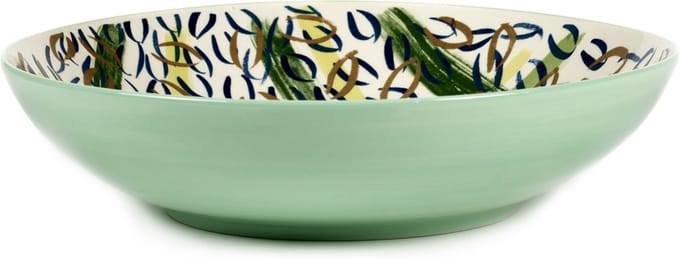 Serax - Kom - aardewerk - blauw - D33 x H8 cm