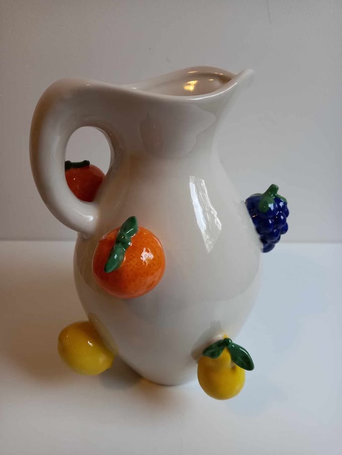 Vaas fruit The cottage company creme 16x24 cm