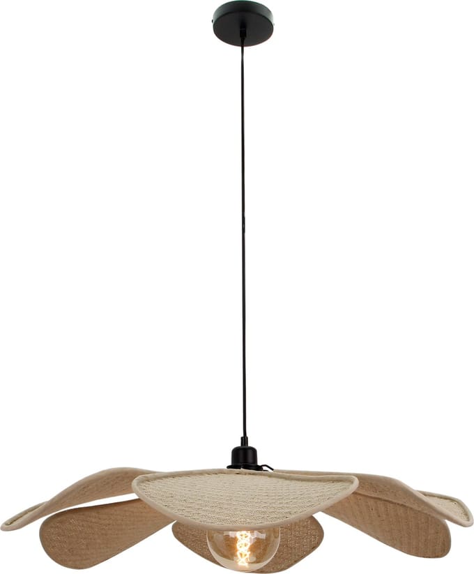 Chericoni Corvo Hanglamp - 1-lichts - Ø80 cm - Naturel - Sisal