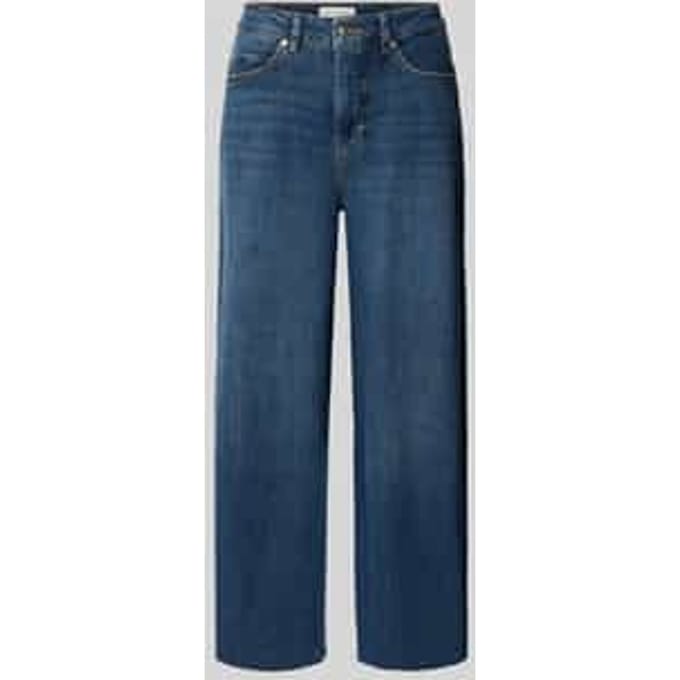 Jeans in Used-look met franjes model 'Mari mash'